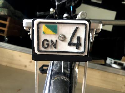 Gurkistan Nummernschild fürs Fahrrad