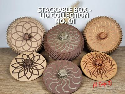 Lids for my Stackable Jewelry Box - Mandala No.01