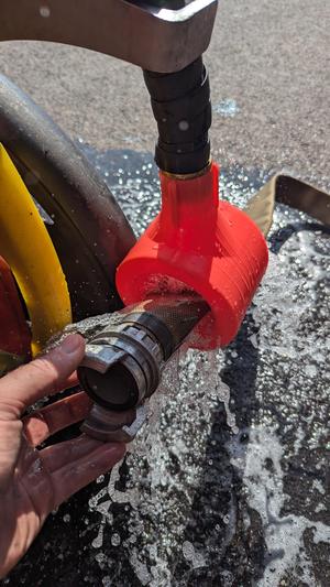 Fire hose cleaner