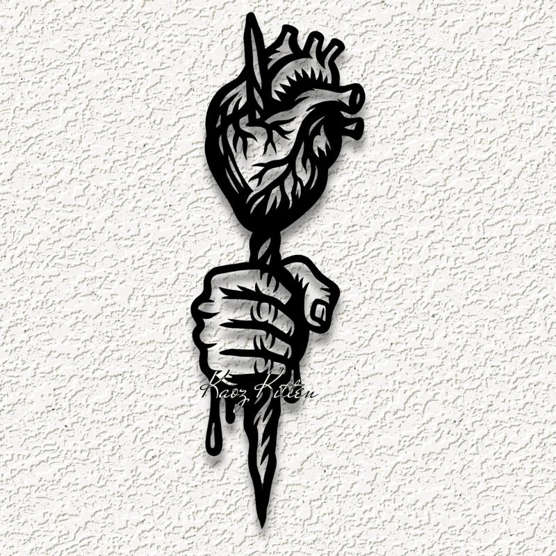 STAKE HEART VAMPIRE wall art home decor