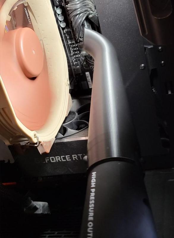 Compucleaner angled nozzle