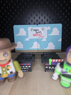 Chunky Woody and Chunk Lightyear Multicolor Backdrop