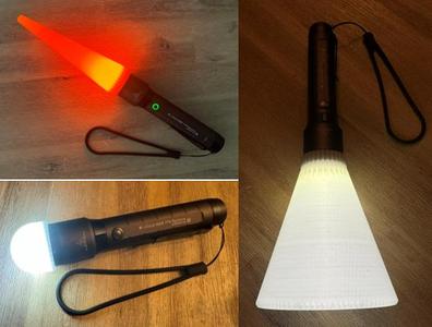 Flashlight diffusor attachments