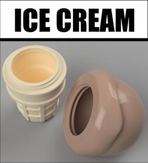 Novelty Ice Cream Cone Containers