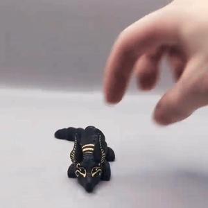 Baby Flexi Anubis Jackal Keychain