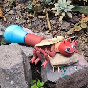 FIREFLY (ARTICULATED) PRINT-IN-PLACE LEVER TOYS