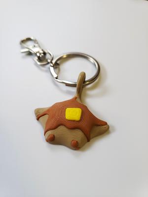 Pancake Stingray Keychain