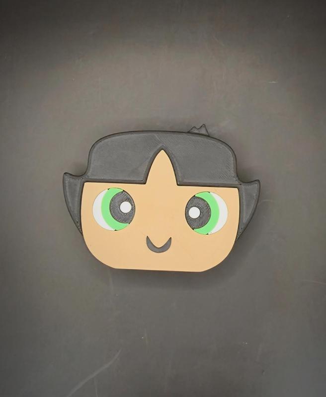 Blokkheadz Powerpuff Girls - Buttercup - Magnet, Ornament and Regular Collectible