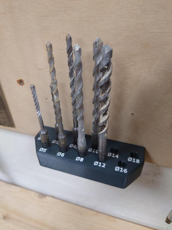 Wall mounted Drill holder (SDS) (Easy removable)