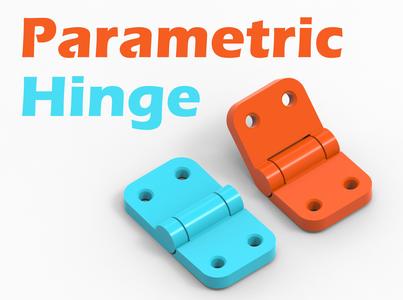 Hinge Print In Place - Parametric