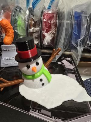 Melted Snowman Christmas Decoration Better NOSE(Carrot)