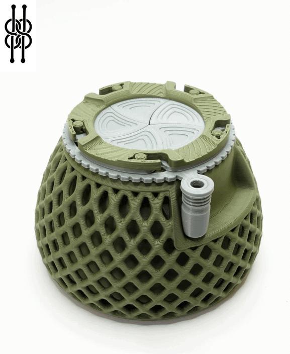 Mechanical Iris Container V2 - Decorative version
