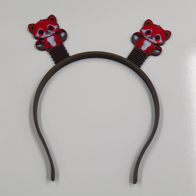Print In Place Red Panda Head Band Boppers