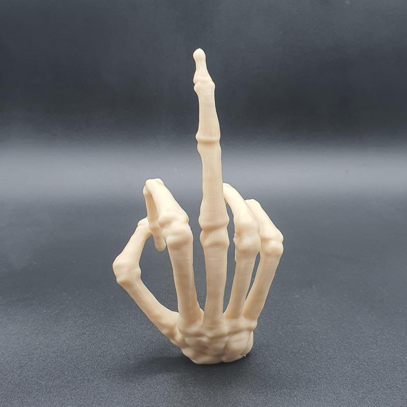 SKELETON HAND MIDDLE FINGER