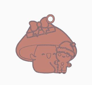 Christmas Mushroom Earring 37.stl