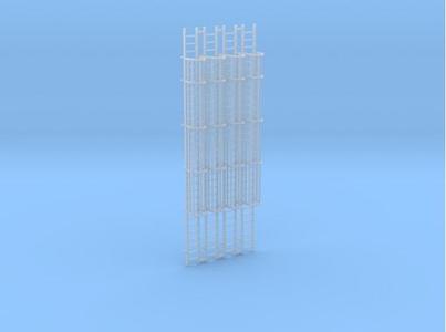 HO -Scale - (4)-30' Ladder - Caged to Top