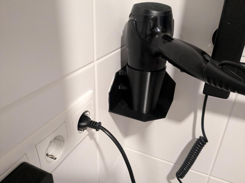 Hairdryer holder