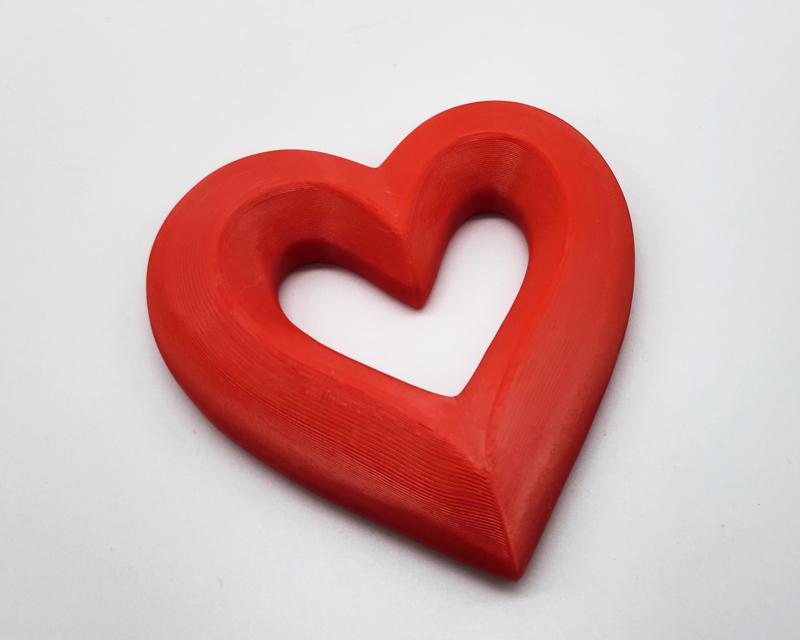 Beveled Heart - No Supports