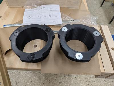 Quick-release 6" hose connector