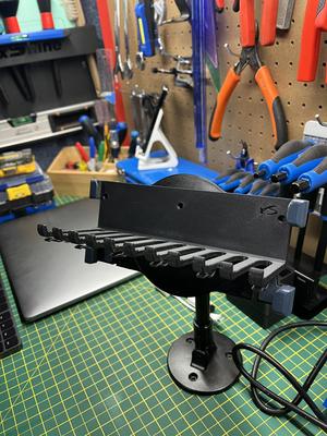 Audio Cable Holder Rack & Organiser With Optional USB Holder