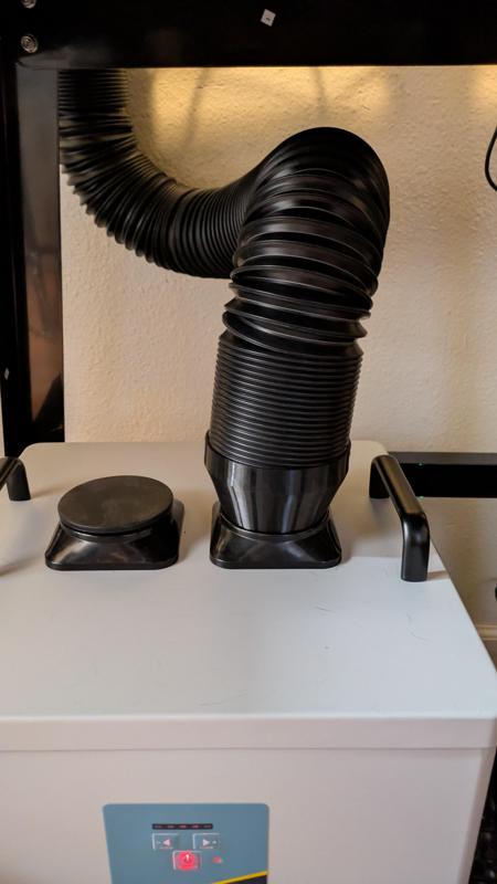 xTool S1 to Fumeclear FC-2003 exhaust adapter