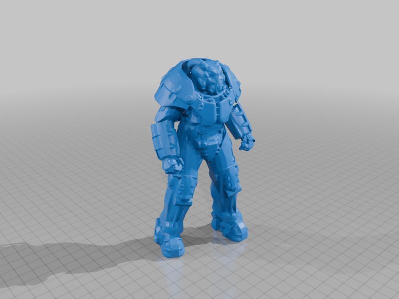 X01 power armor and power armor stand 