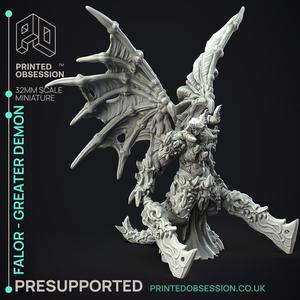 Falor - Greater Demon - PRESUPPORTED - Hell Hath No Fury - 32mm Scale