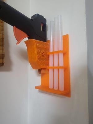 Hot glue gun holder/stand / wall mount.