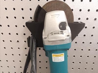 4-1/2in Angle Grinder pegboard storage rack