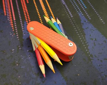 Pencil Multitool with metal bolts