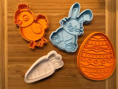 Easter cookie cutter set