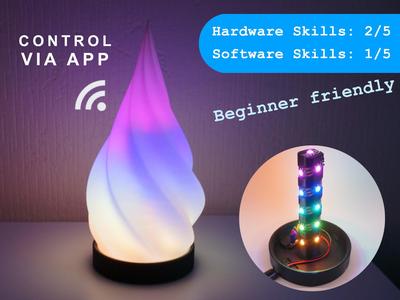 Spiral Lamp | WLED App controllable