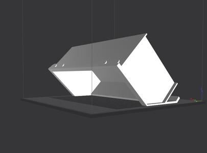 2x1 Minimal support clip style storage bin