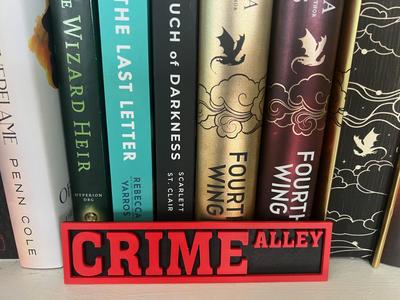 Bookshelf Sign – Crime Alley – Street Sign