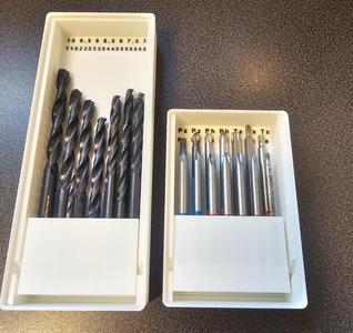 Tool Drill bits holder with tilt Gridfinity