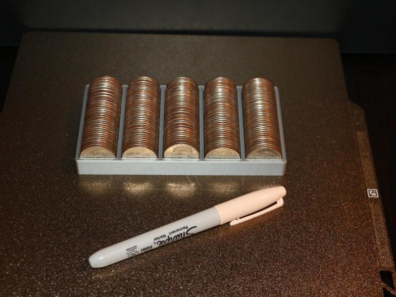 50 Dollar Quarter Holder Tray Exactly 50 Dollars