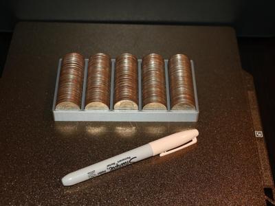 50 Dollar Quarter Holder Tray Exactly 50 Dollars