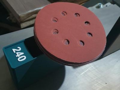 Gridfinity sandpaper holder (round)