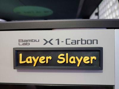 Printer Name Plate