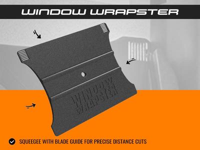 Window-Wrapster - Squeegee Cutting Aid for Foiling