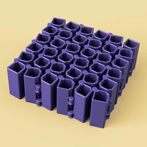 Auxetic Cubes // 18mm 6x6 Stacked