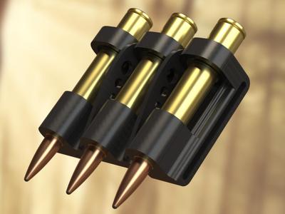Ammo holder for 7x64 fast reload