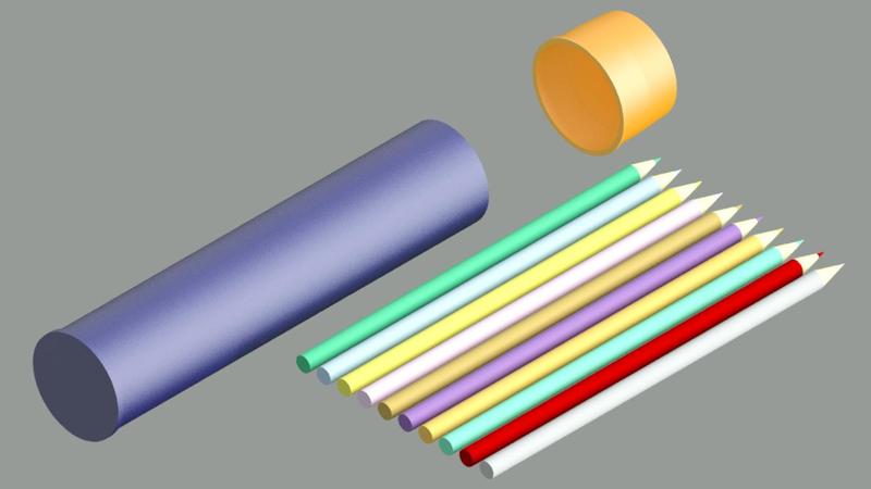 Estuche lápices colores