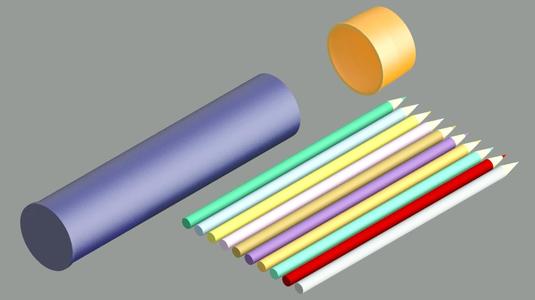 Estuche lápices colores