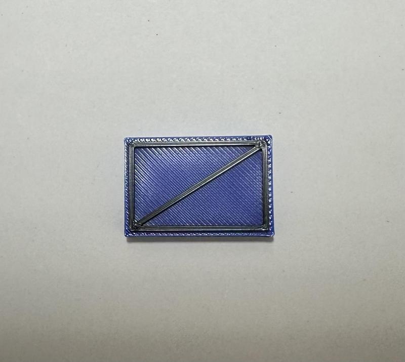 Militärisches Symbol Aufklärer Blau (ohne Einheitsgröße)