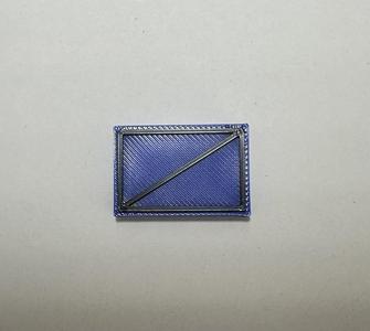 Militärisches Symbol Aufklärer Blau (ohne Einheitsgröße)