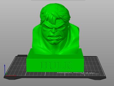 Hulk bust