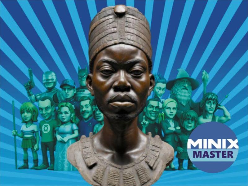 bust of african warrior