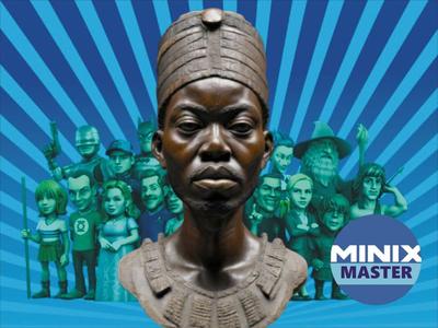 bust of african warrior