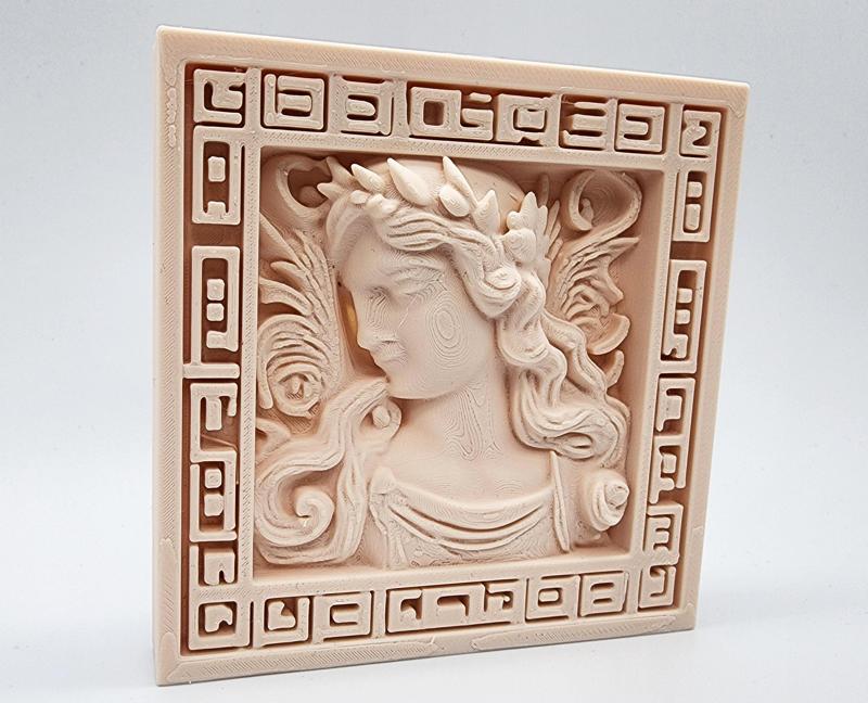 Marble Carved Goddess Fresco - No Supports